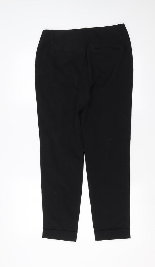 Sainsburys Womens Black Trousers Size 10 L27 in