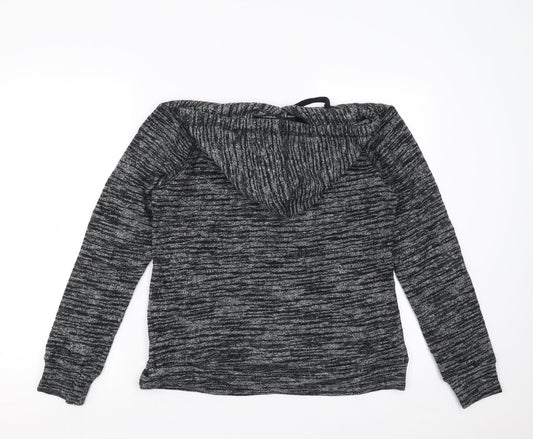Womens UK Size L FOREVER 21 Grey Pullover Hoodie