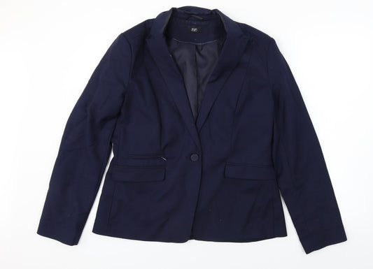 Womens UK Size 16 F&F Regular Blue Blazer