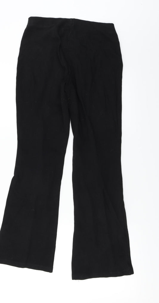 Womens UK Size 10 Marks and Spencer Regular Fit Black Trousers