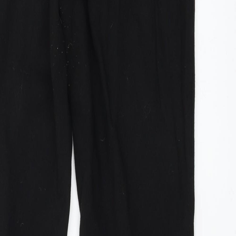 Womens UK Size 10 Marks and Spencer Regular Fit Black Trousers
