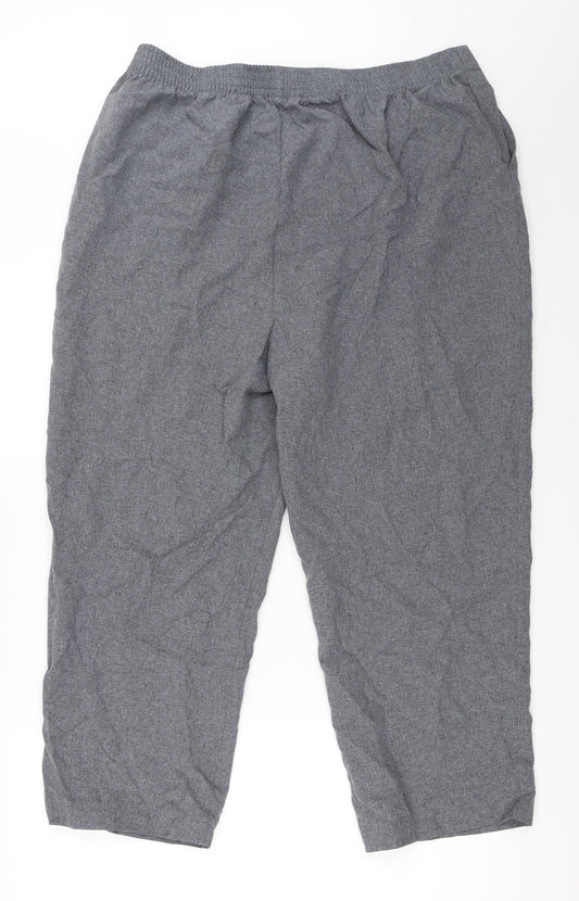Bonmarché Womens Grey Trousers Size 18 L25 in