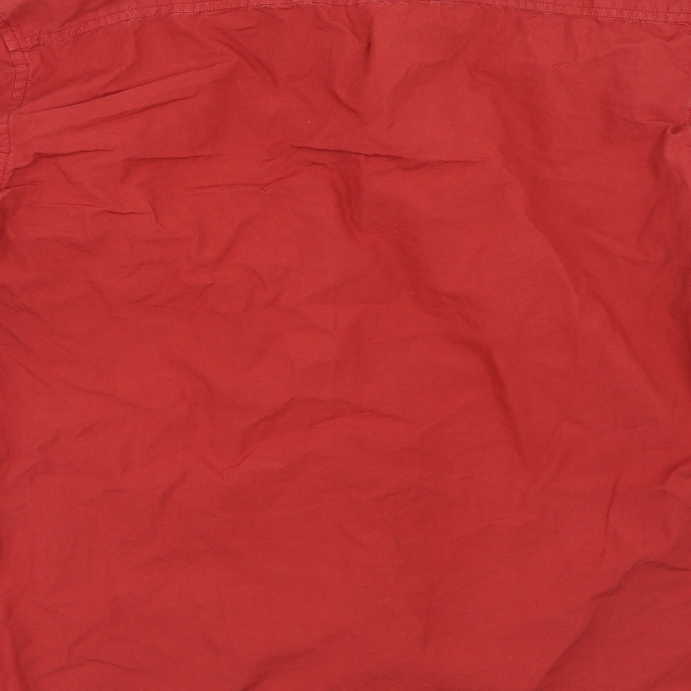 Allen Solly Mens Red Button-Up Size 42