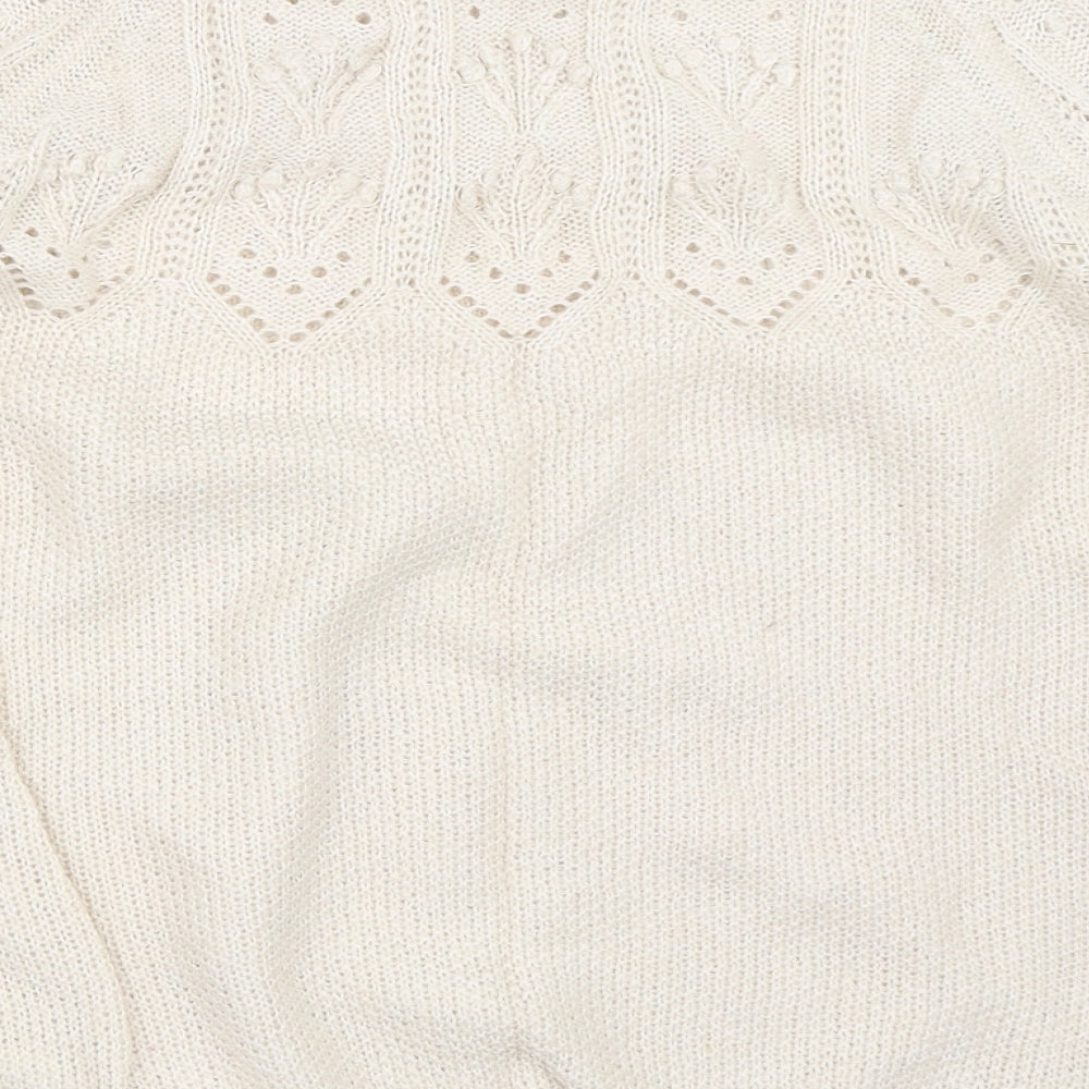 Womens UK Size 12 Marks and Spencer Beige Pullover Jumper