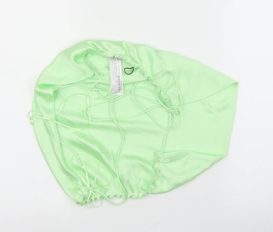 Womens UK Size L Zara Green Basic Blouse