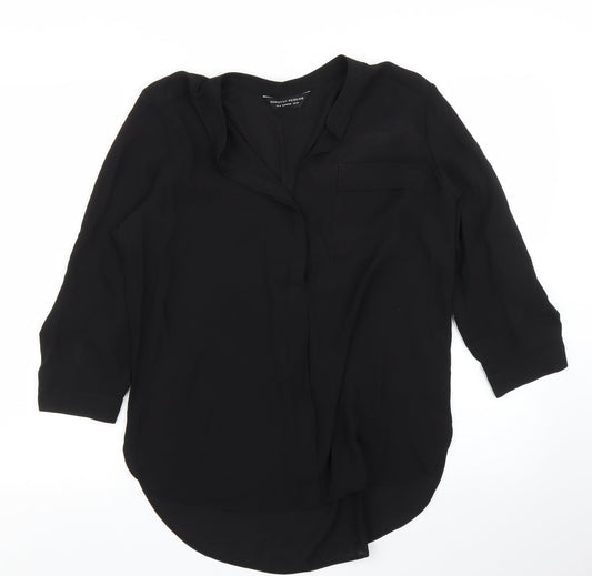 Womens UK Size 10 Dorothy Perkins One-Piece Black Bodysuit