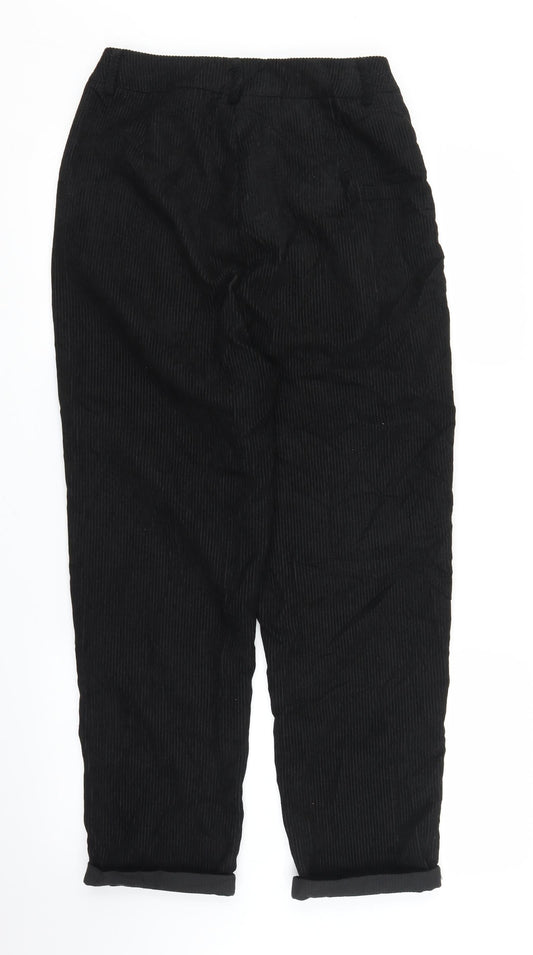 SheIn Womens Black  Corduroy Mom Jeans Size M L24 in