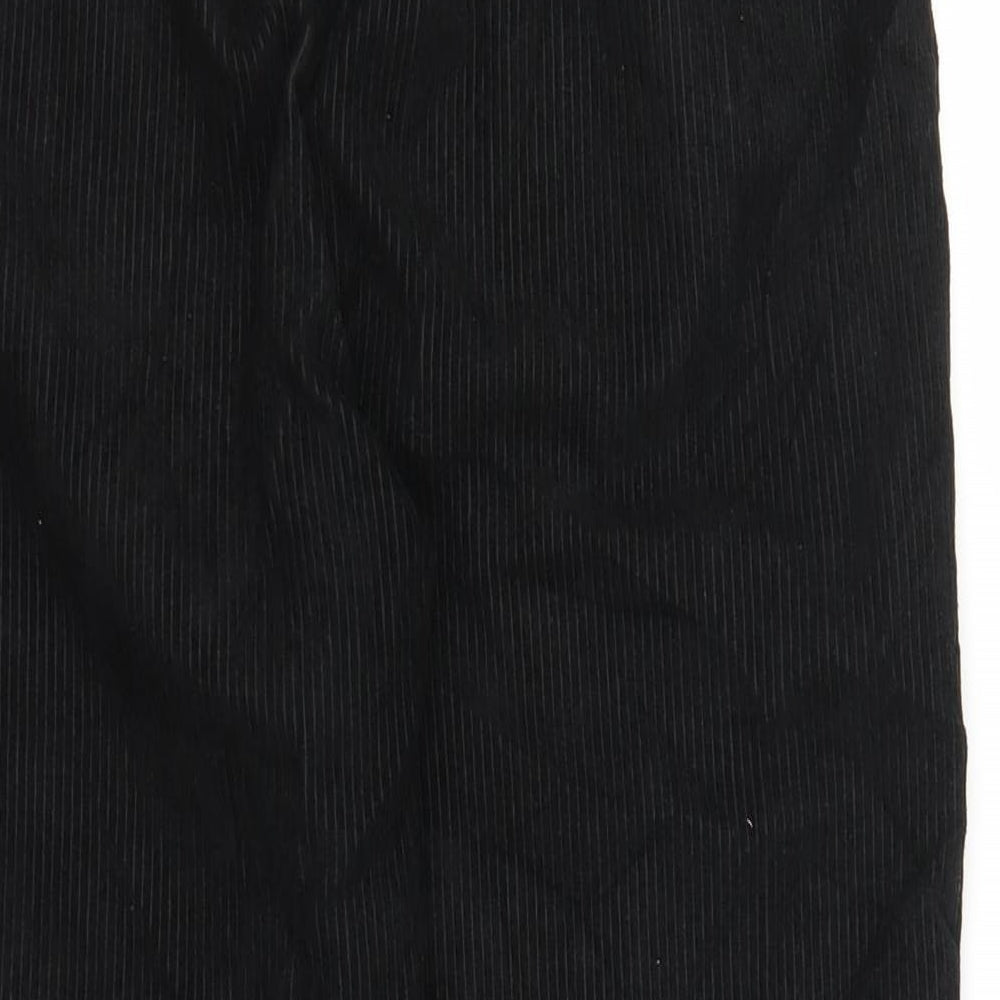SheIn Womens Black  Corduroy Mom Jeans Size M L24 in