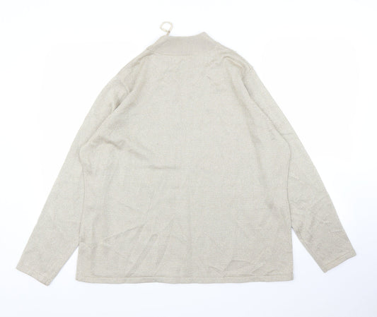 Womens UK Size L BM Gold Pullover Jumper