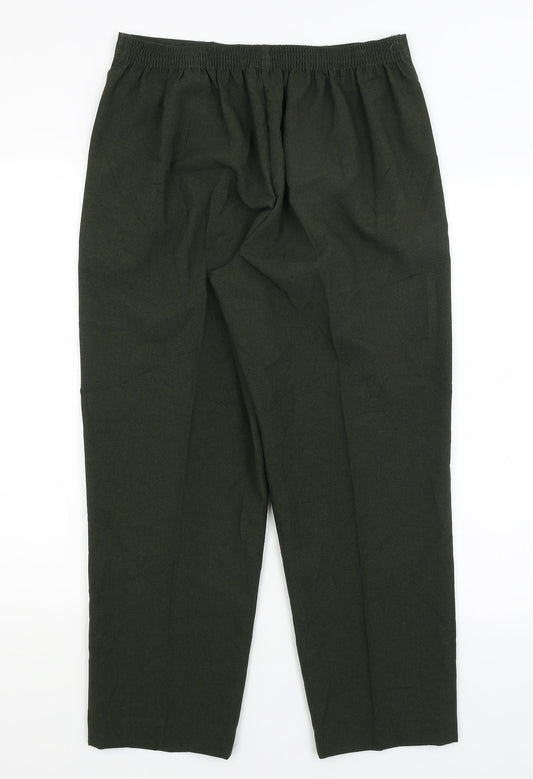 Classics Womens Green Trousers Size 14 L25 in