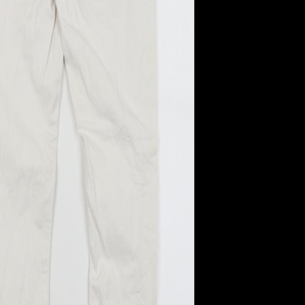 Topshop Womens White Skinny Jeans Size 26 in L26 in