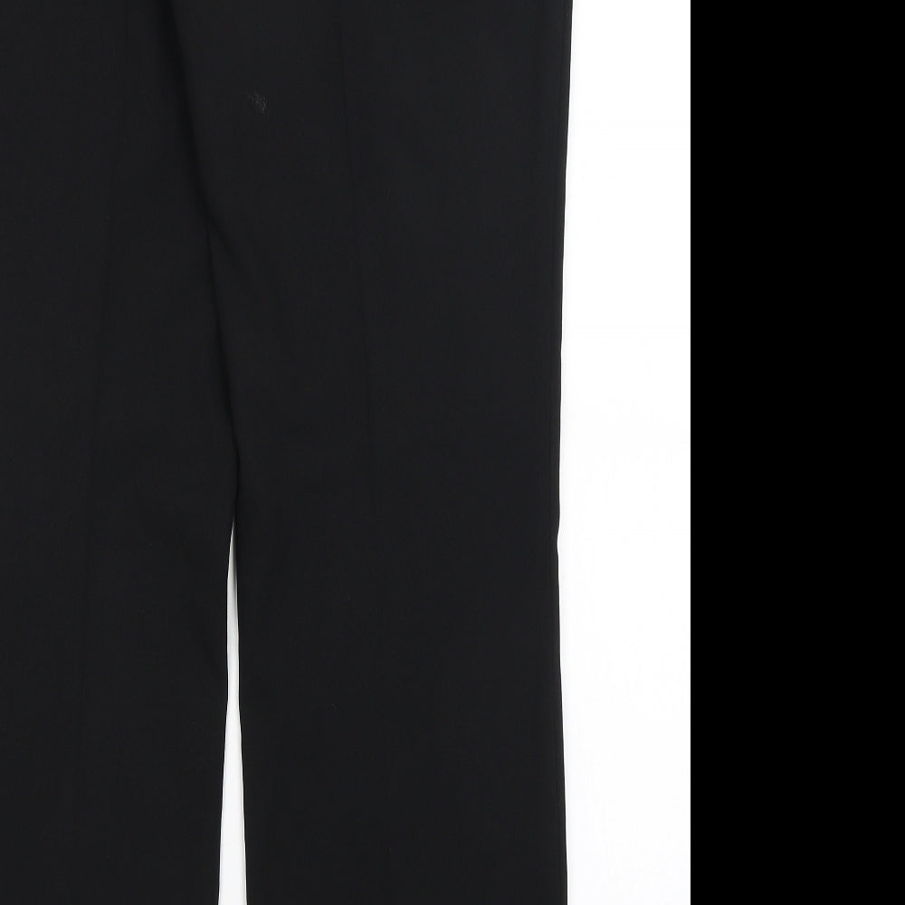 M&S Womens Black Dress Pants Trousers Size 14 L30 in