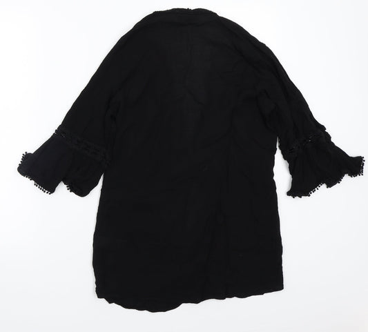 Womens UK Size M Newlook Black Cardigan Jumper