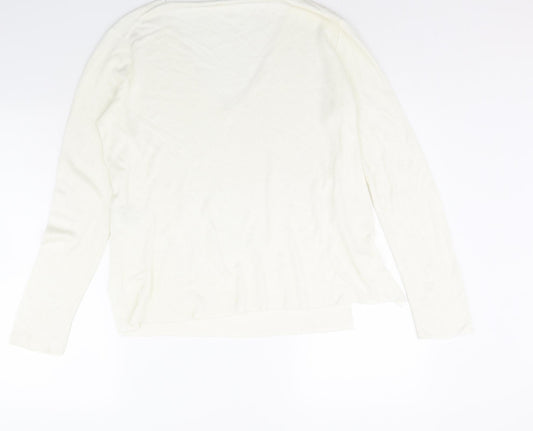 Womens UK Size M H&M Ivory Pullover Jumper