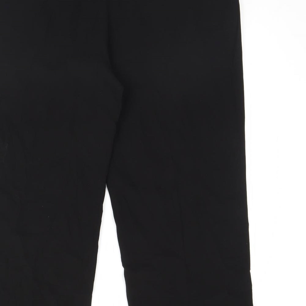 Womens UK Size 40 in Preworn Regular Fit Dress Pants Black Trousers