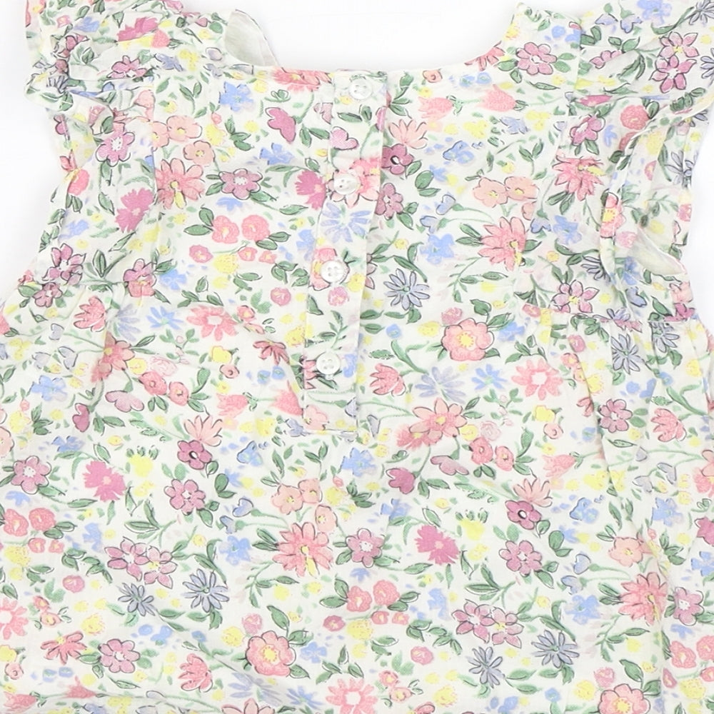 Primark Baby White Floral Shift Size 12-18 Months