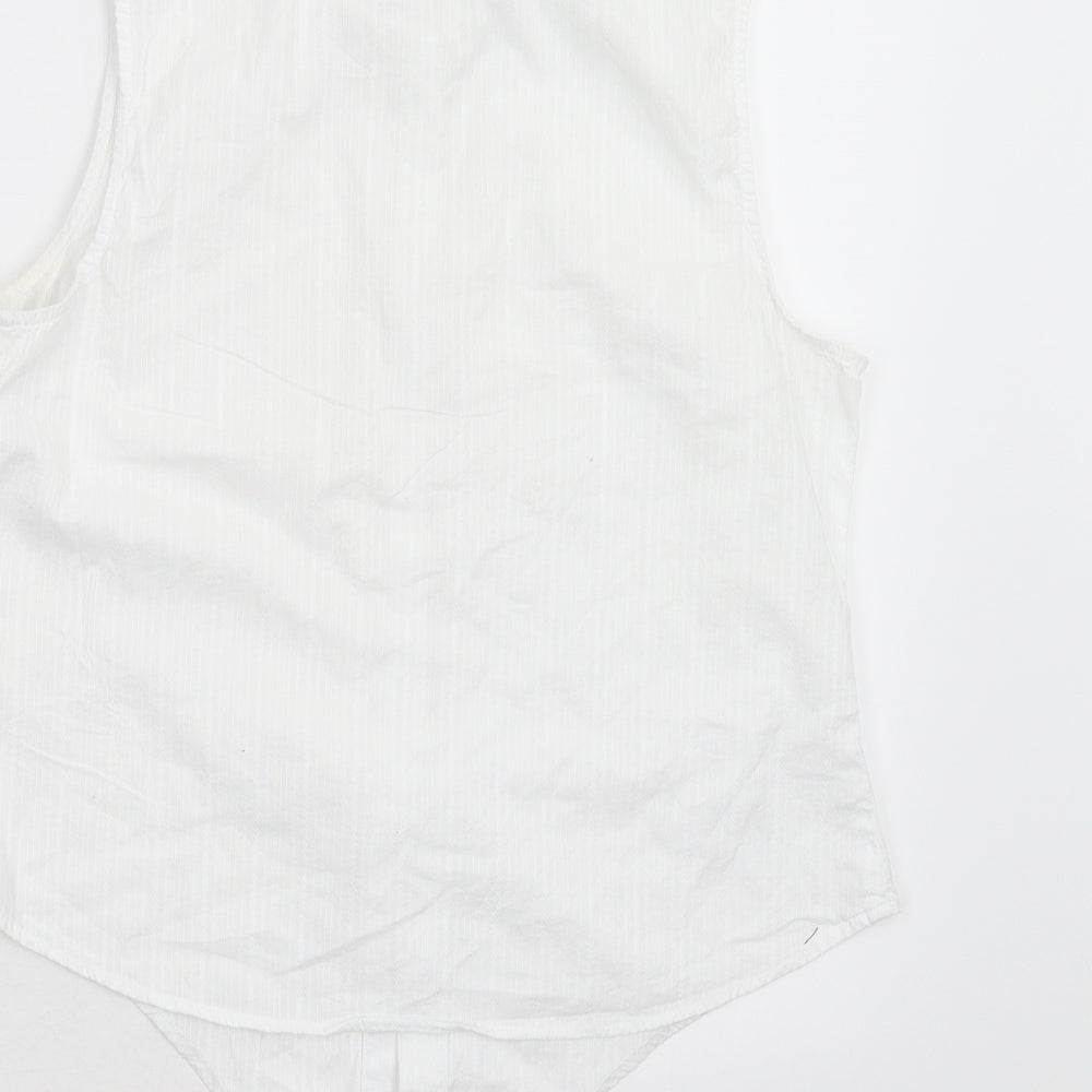 Primark Womens White Basic Button-Up Size 14