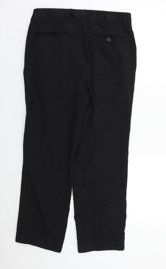 F&F Womens Black Dress Pants Trousers Size 32 L29 in
