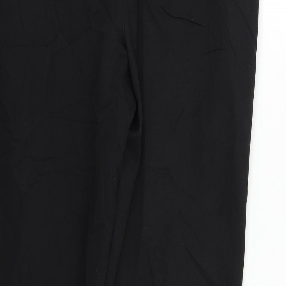 Womens UK Size 32 F&F Regular Fit Dress Pants Black Trousers