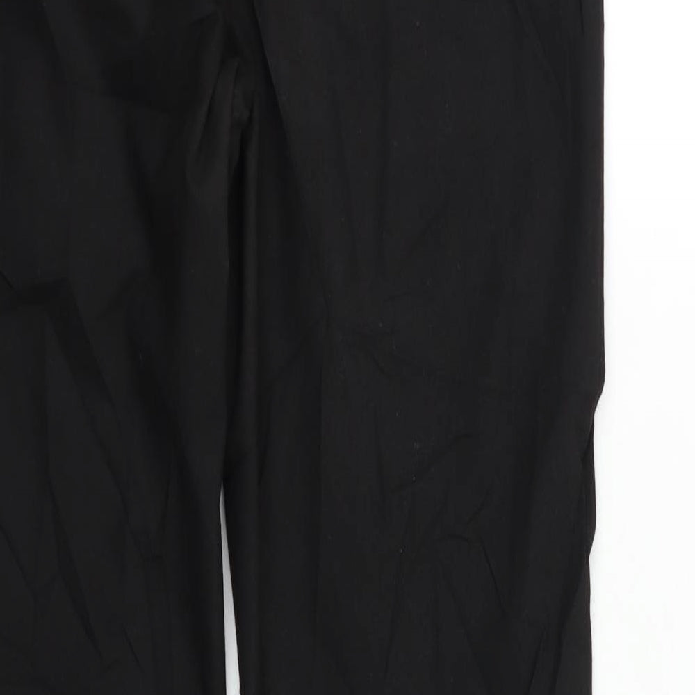 M&S Womens Black Dress Pants Trousers Size 10 L30 in