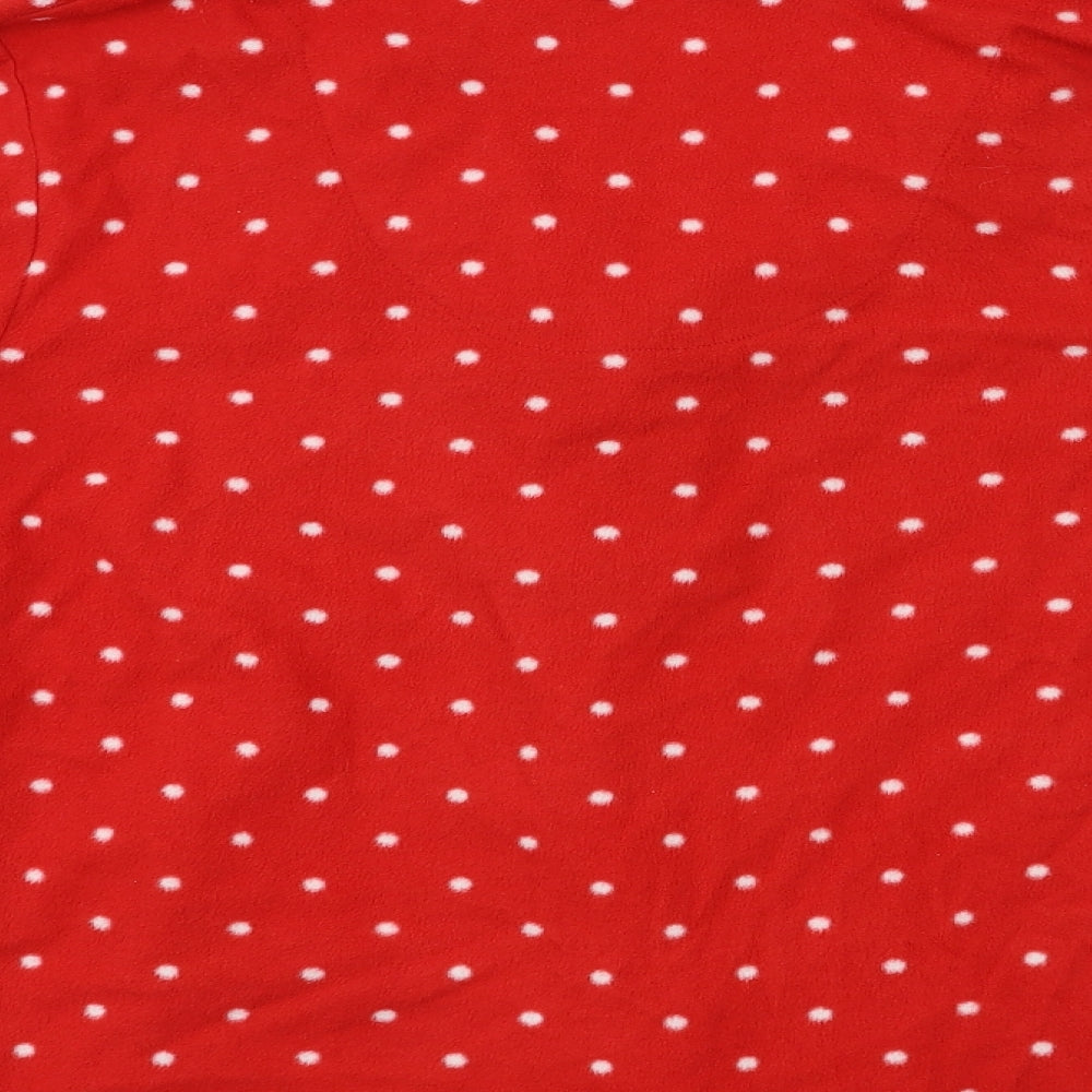 Carole Hochman Womens Red Polka Dot Top Pyjama Top Size M