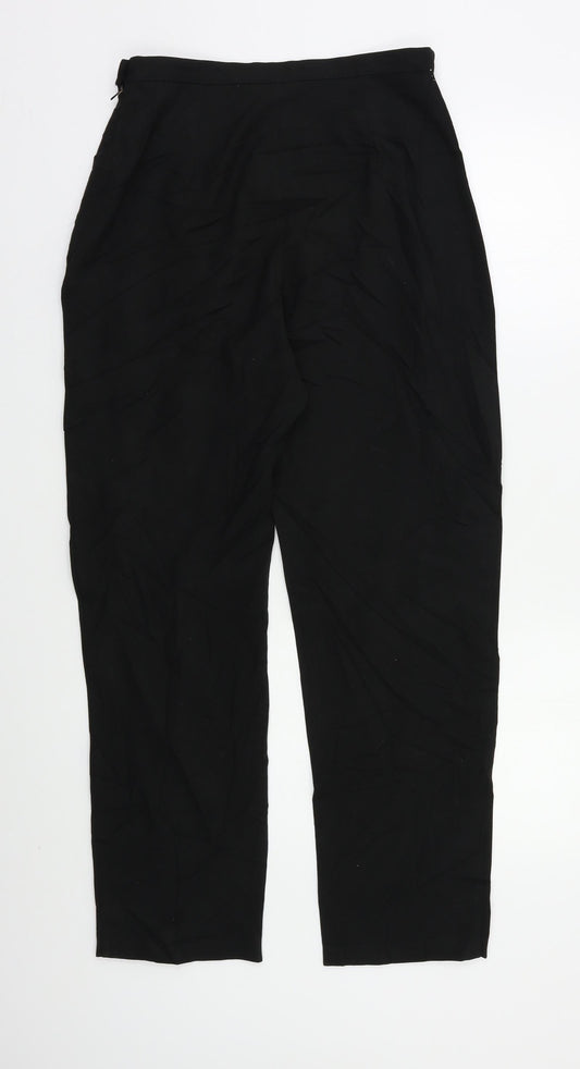 BHS Womens Black Dress Pants Trousers Size S L25 in