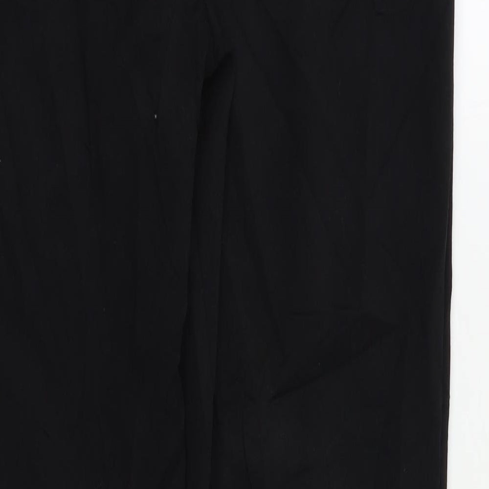 Womens UK Size 12 M&S Regular Fit Black Trousers