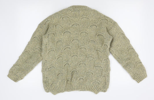 Womens UK Size L cc fashion Beige Pullover Jumper