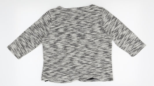 tigi Womens Grey Striped Pullover Jumper Size 10