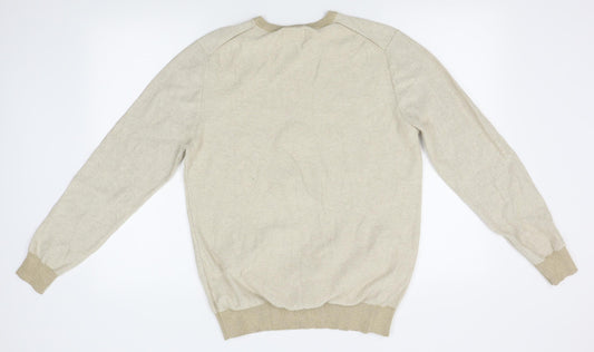 Primark Mens Beige Striped  Pullover Jumper Size M
