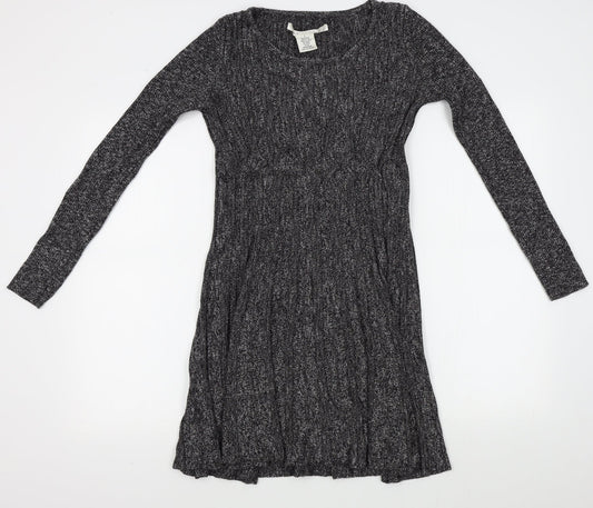 Max Studio Womens Grey Jumper Dress Size S