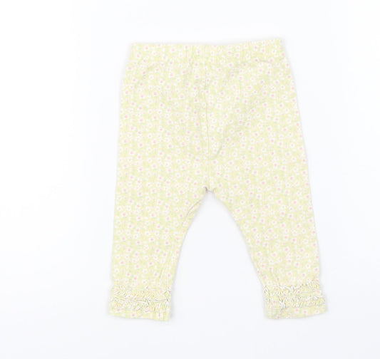 Mini Club Baby Yellow Floral Pyjama Pants Size 3-6 Months