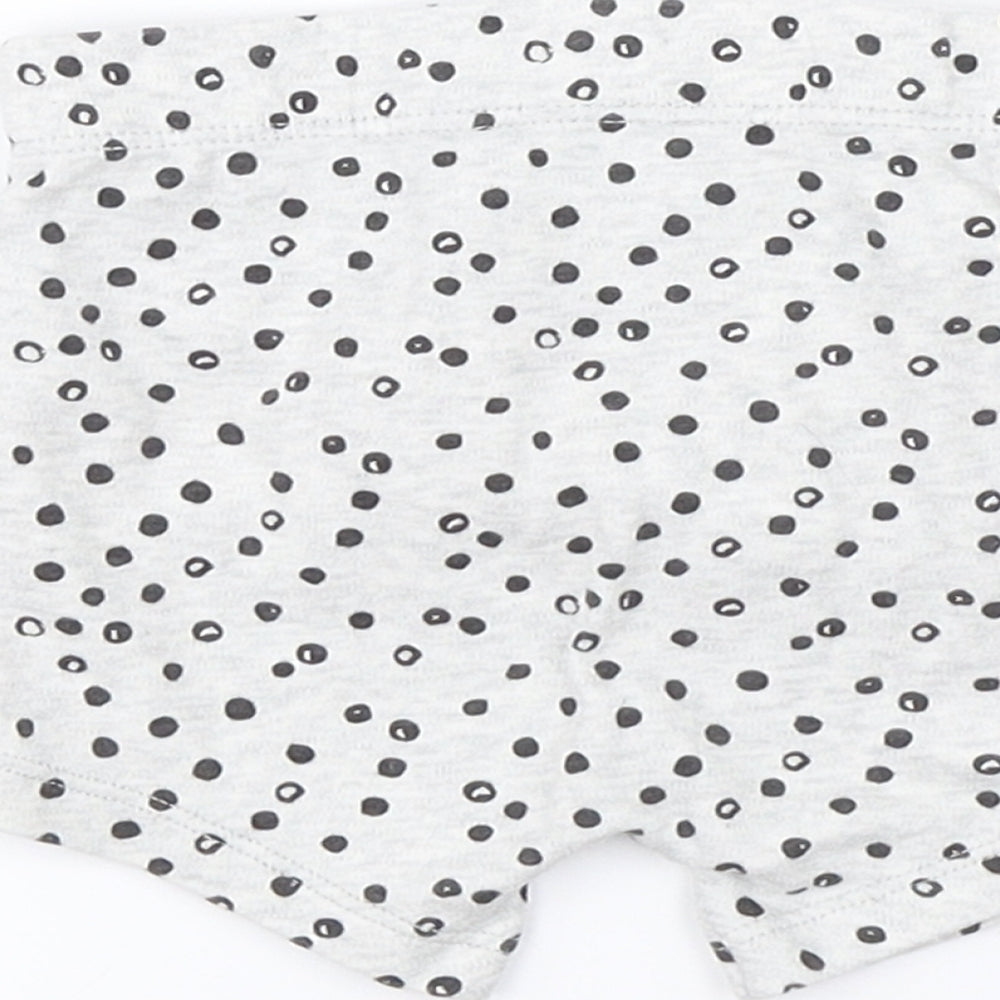 Preworn Baby Grey Polka Dot Sleep Shorts Size 6-9 Months