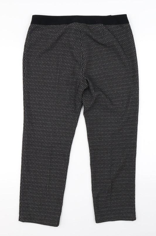 Womens UK Size 12 NEXT Regular Fit Dress Pants Black Trousers