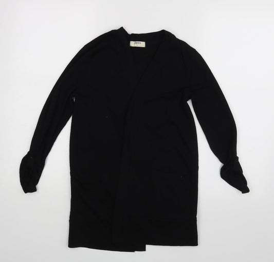 Womens UK Size 8 Papaya Black Basic Blouse