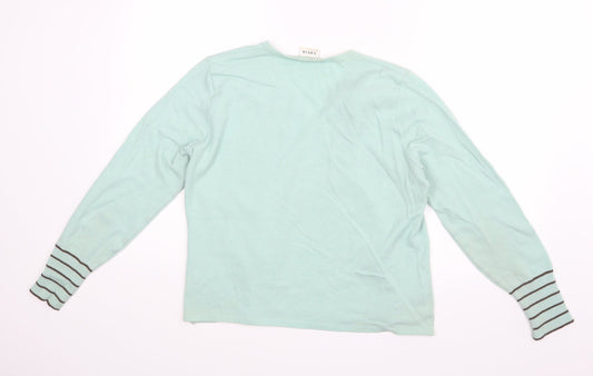 Womens UK Size 16 LUCIA Green Basic Blouse