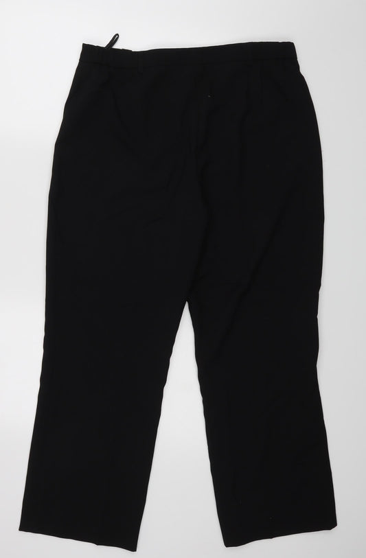 Classics Womens Black Dress Pants Trousers Size 16 L25 in