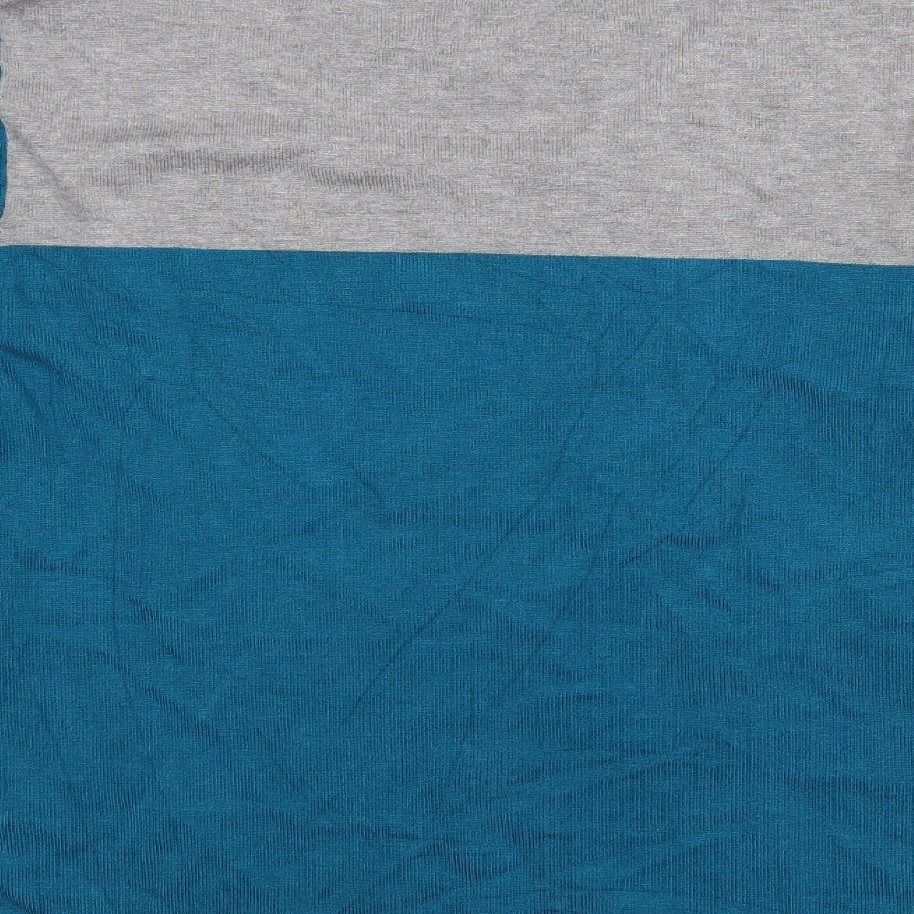 Womens UK Size Just Elegance Blue Basic Blouse