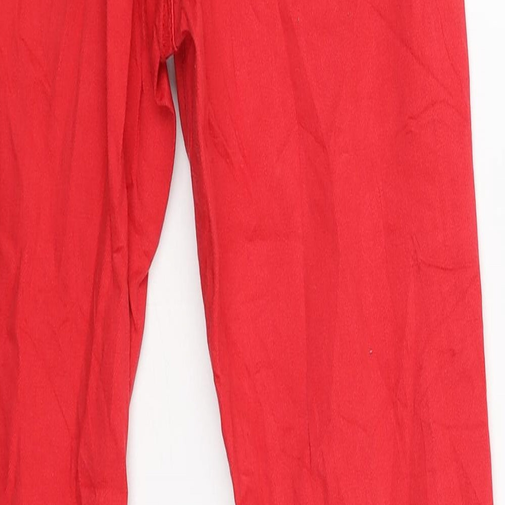 Womens UK Size M FB Sister Regular Fit Skinny Red Jeans