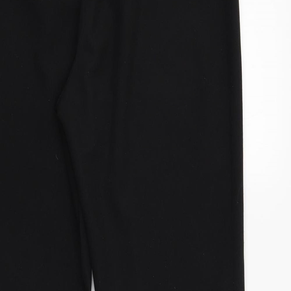 Womens UK Size 14 CMD Regular Fit Black Trousers