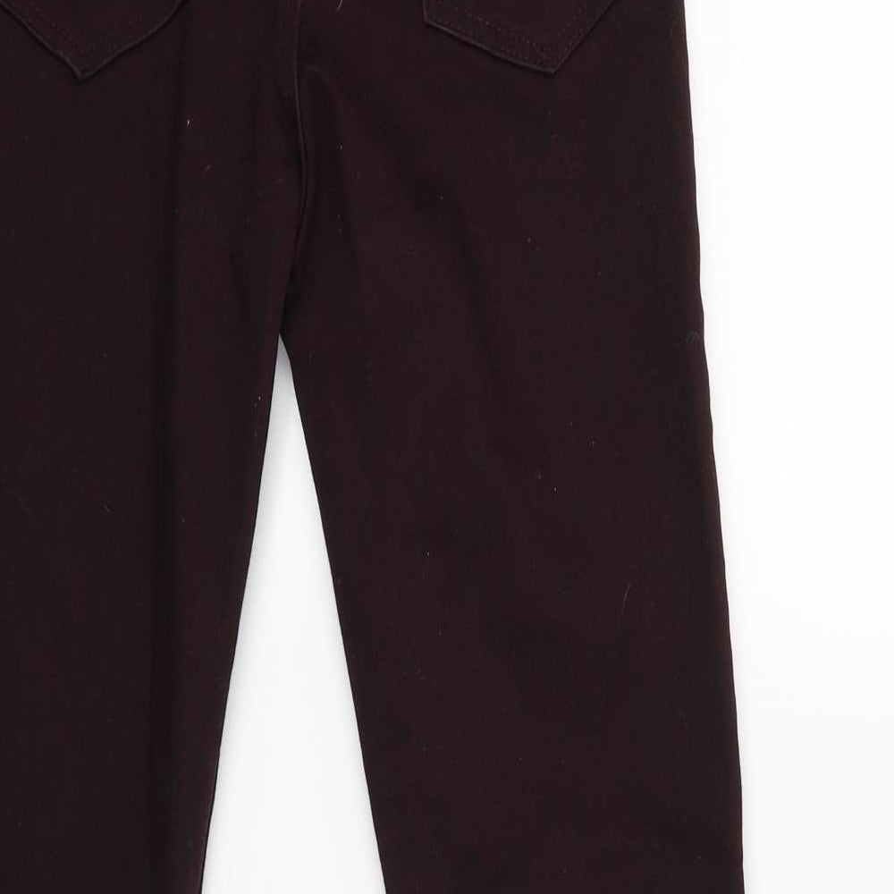 Womens UK Size 8 H&M Regular Fit Capri Red Trousers
