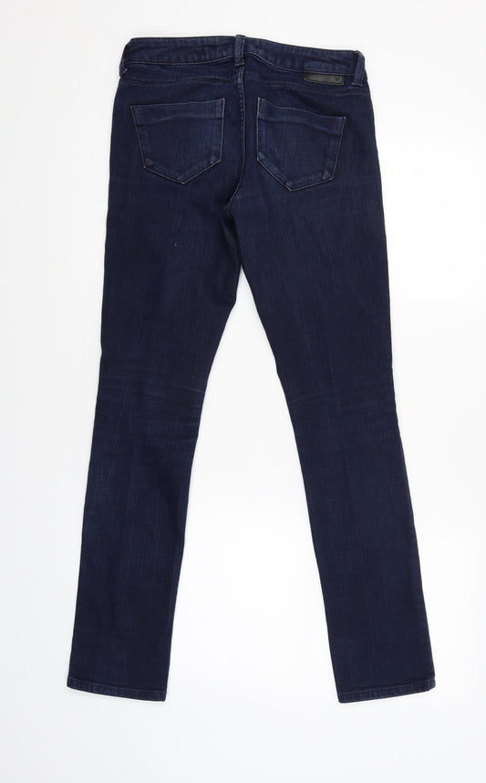 Womens UK Size 26 Preworn Regular Fit Skinny Blue Jeans