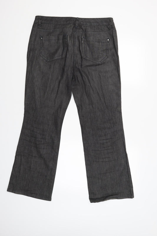 Principles Womens Black   Straight Jeans Size 14 L27 in