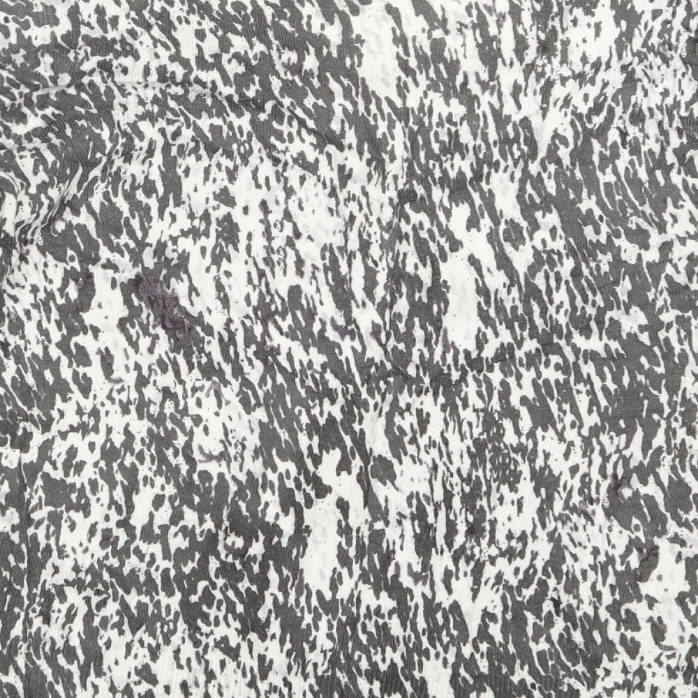 TU Womens Grey Geometric Knit Cardigan Jumper Size 18