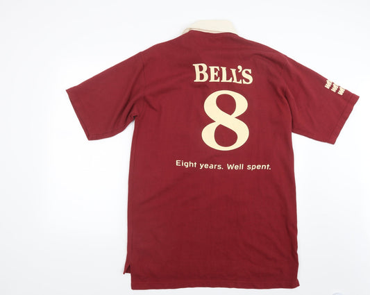 Bell's Mens Red Polo Size L