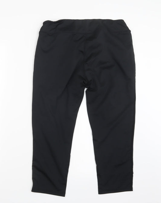 Preworn Womens Black Capri Leggings Size XL L21 in