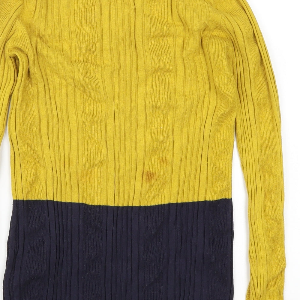 Womens UK Size 14 Preworn Yellow Pullover Jumper