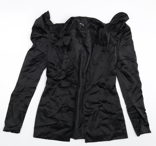 Womens UK Size 6 PRETTYLITTLETHING Black Jacket