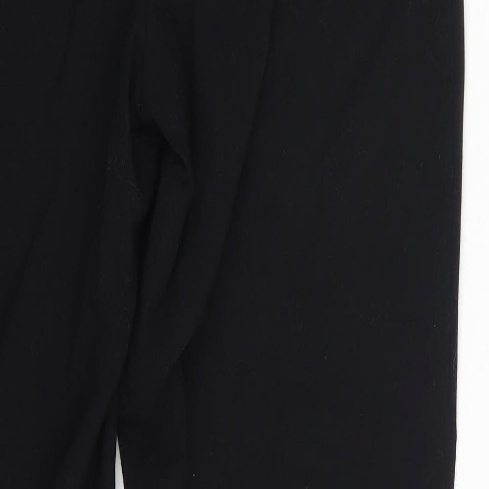 M&S Womens Black Trousers Size 10 L26 in