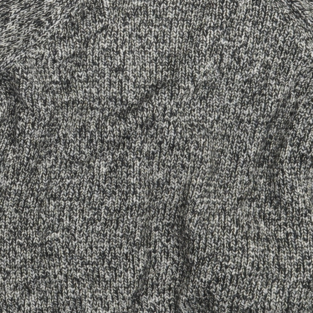 Womens UK Size One Size Casual Club Grey Full Zip Jumper